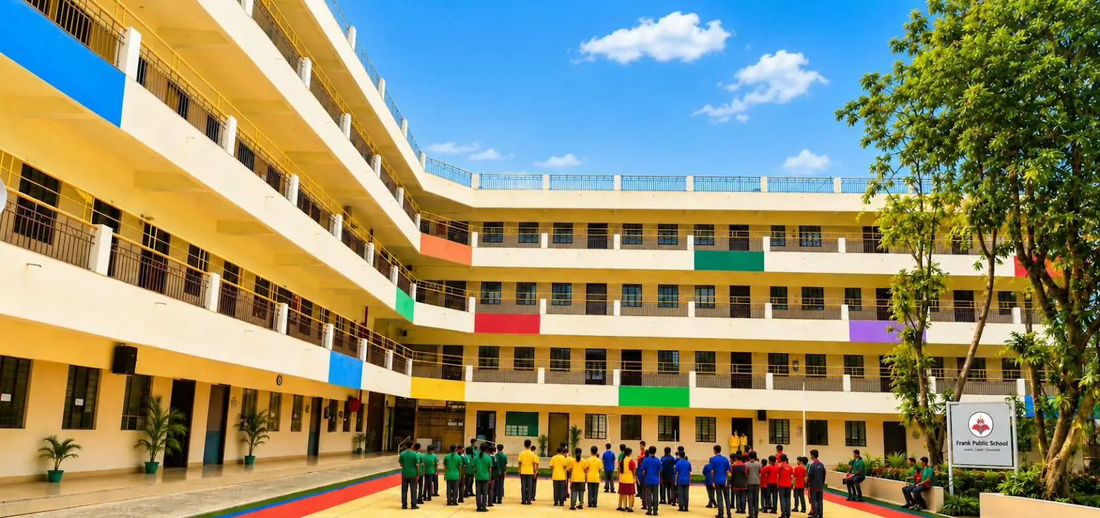 Students and campus life at Frank